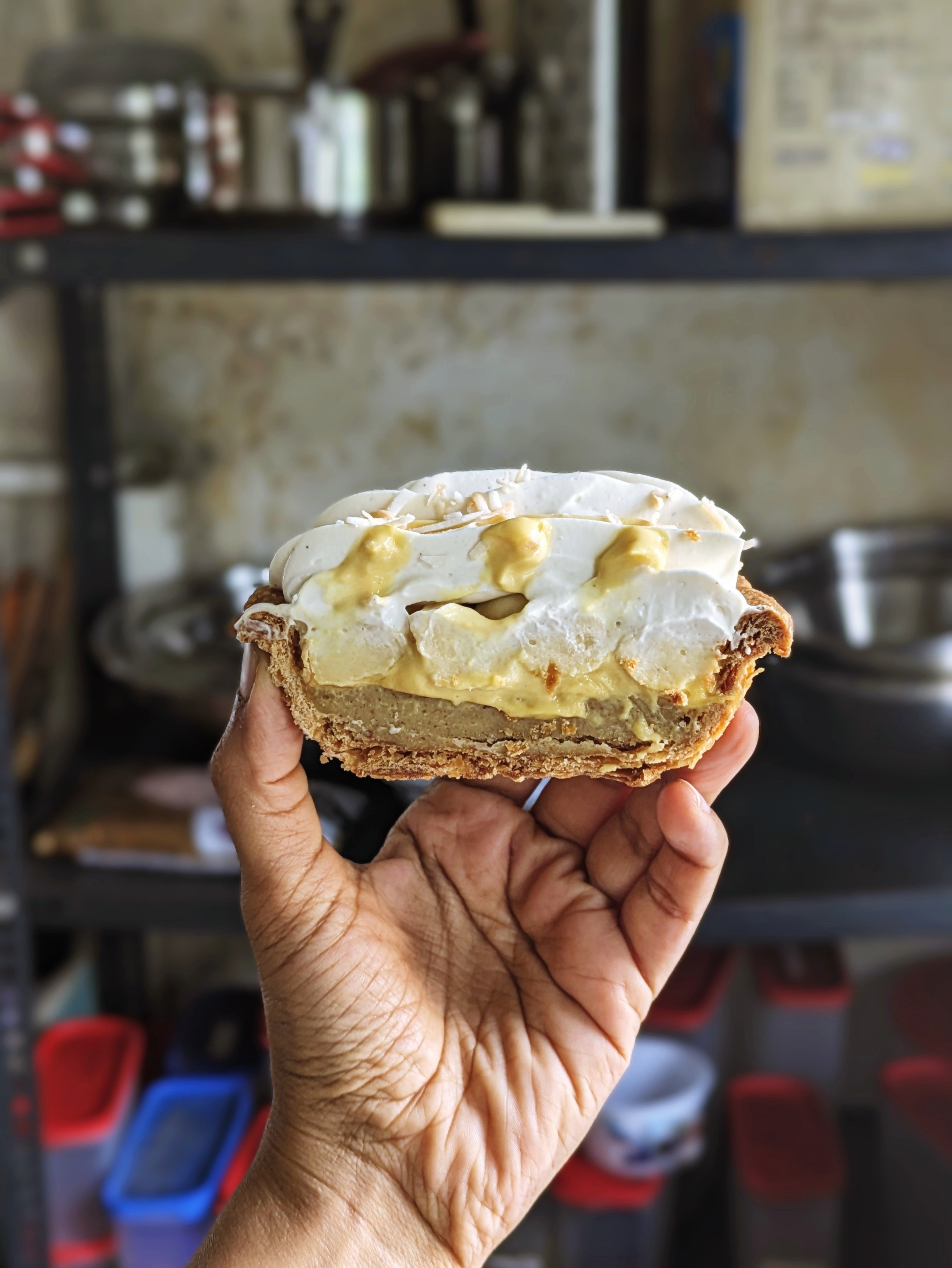 Coconut & Passionfruit Cream Pie