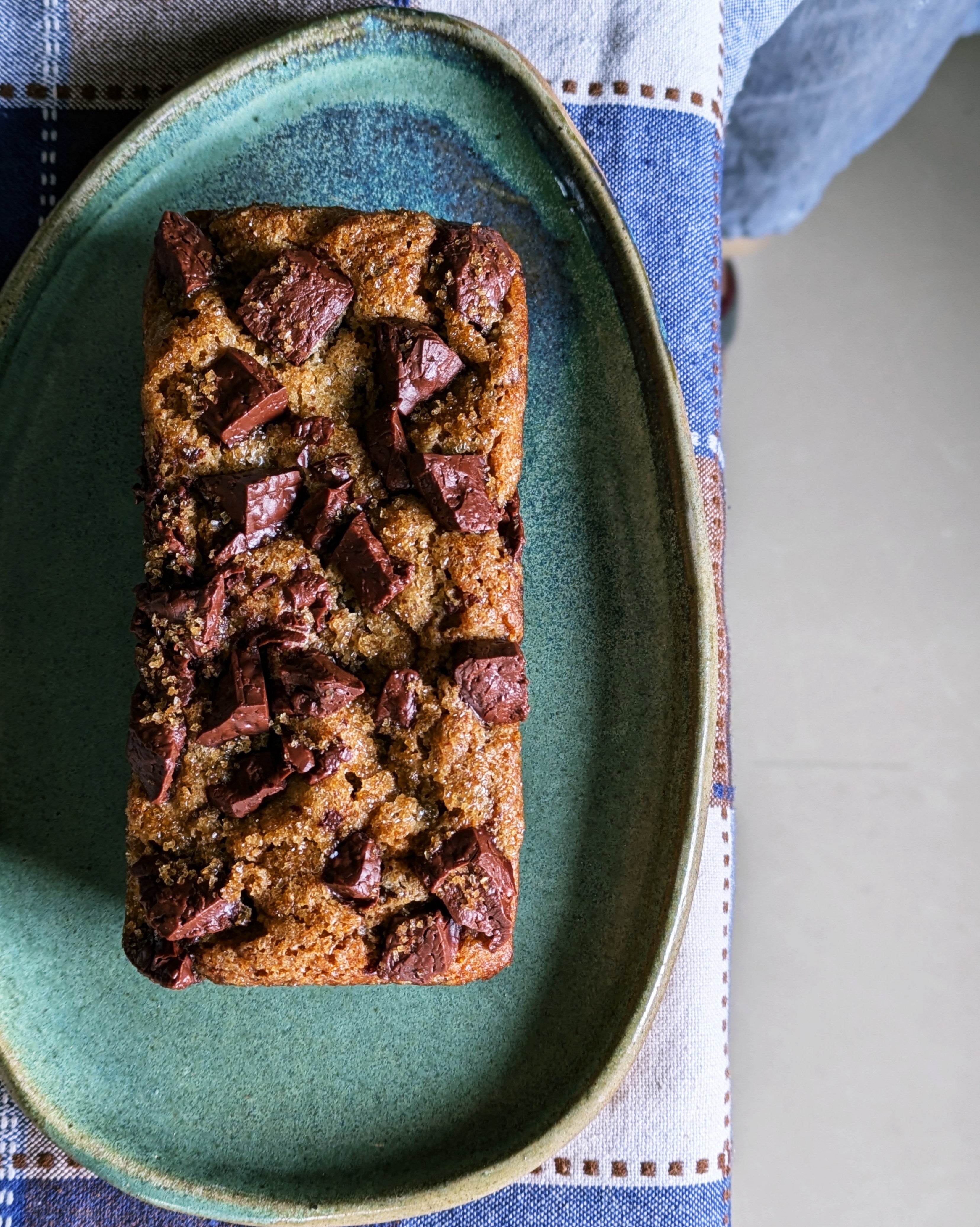 Orange EVOO & Chocolate Teacake (Vegan)